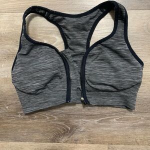 Zip-up Sports Bra